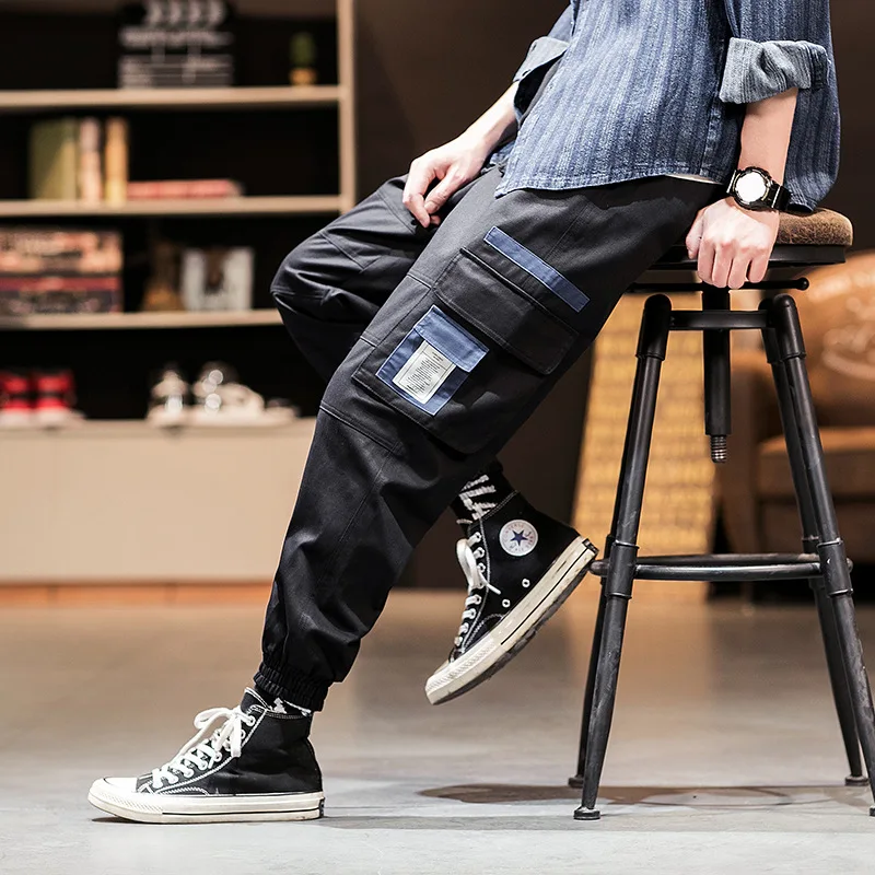 Shawn Bib Overall Men's Popular Brand Multi-pockets Joint Contrast Color Printed Loose-Fit Small Trousers Casual Pants Men's Ela
Shawn Bib Overall Men's Popular Brand Multi-pockets Joint Contrast Color Printed Loose-Fit Small Trousers Casual Pants Men's Ela