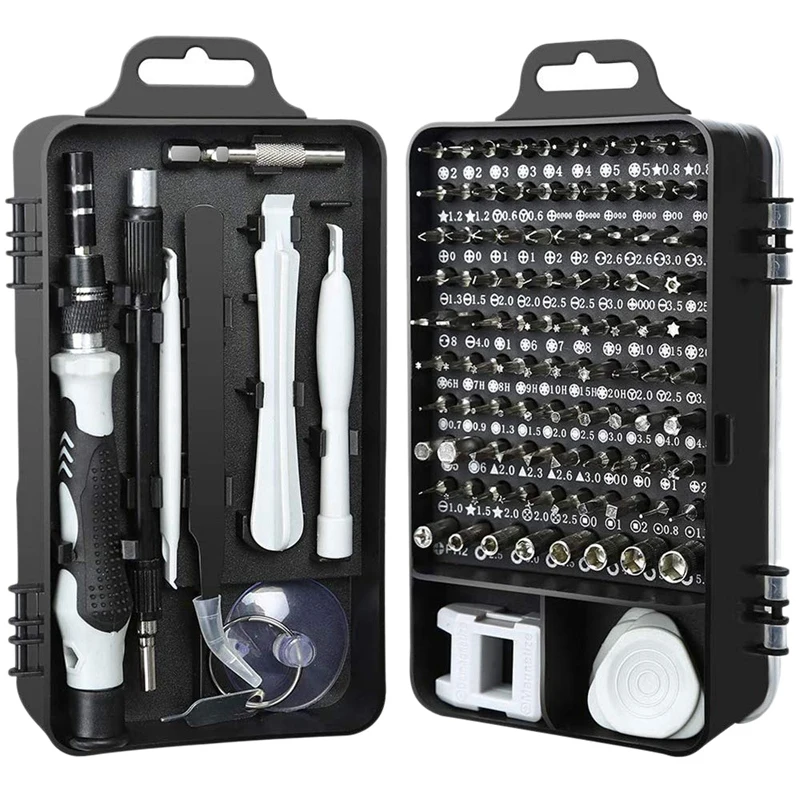 115 in 1 Screwdrivers Repair Tool Kit, Driver Handle Magnetic Bits for Iphone Xs/Xs Max/Xr/X/8/7/6/Plus,Cellphone/Computer/Table 
115 in 1 Screwdrivers Repair Tool Kit, Driver Handle Magnetic Bits for Iphone Xs/Xs Max/Xr/X/8/7/6/Plus,Cellphone/Computer/Table
