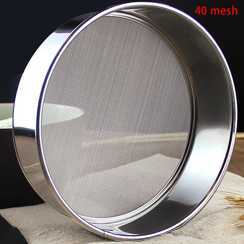 40/60Mesh Round 304 Stainless Steel Lab Sieve Aperture Standard Sifters Shakers Kitchen Flour Powder Filter Screen Soil Strainer | Дом и сад