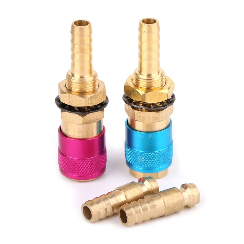 Фото Water Cooled Gas Adapter Quick Connector Fitting For TIG Welding Torch +8mm Plug | Инструменты
