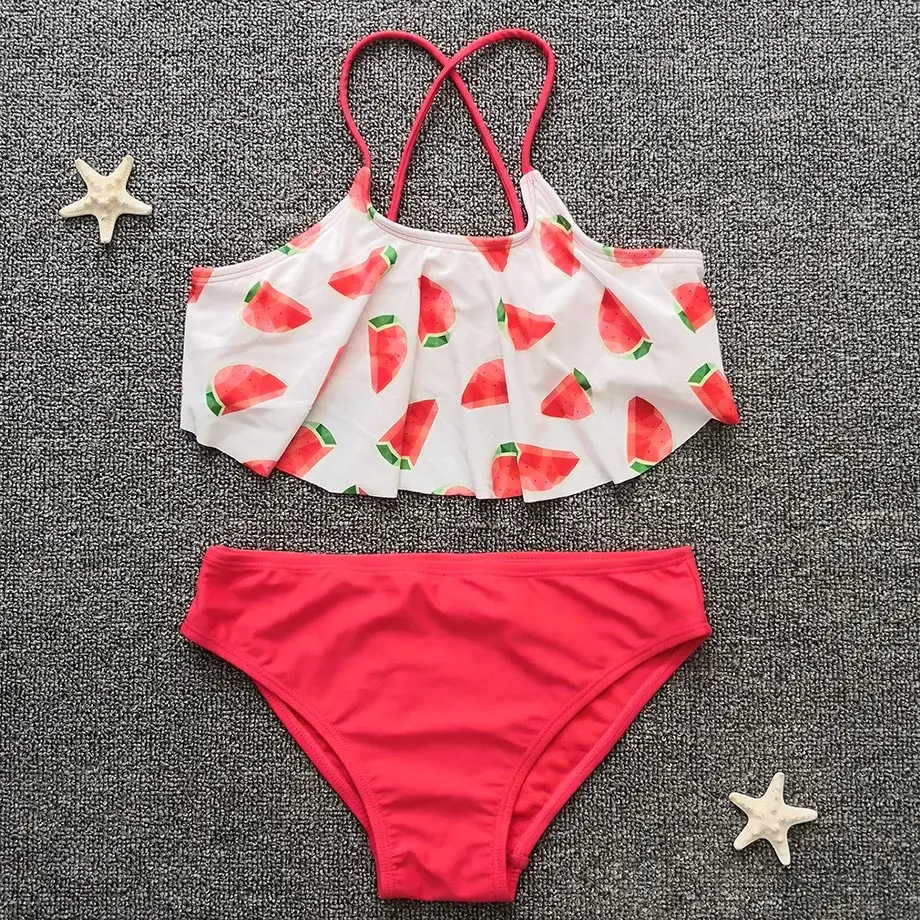 6-14 Years Teenage Girl Bikini Set Kids Watermelon Print Girl Swimsuit Cross Back 2 Piece Children's Swimwear Girl Bathing Suit
6-14 Years Teenage Girl Bikini Set Kids Watermelon Print Girl Swimsuit Cross Back 2 Piece Children's Swimwear Girl Bathing Suit