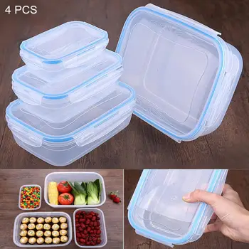 Rectangular Large-capacity Sealed Lunch Boxs Airtight Transparent Storage Container Box with Lid for Household Storage
Rectangular Large-capacity Sealed Lunch Boxs Airtight Transparent Storage Container Box with Lid for Household Storage