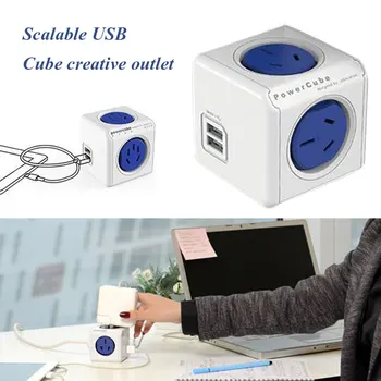 Smart Home Power Cube Socket EU Plug Socket 4 Outlets 2 USB Ports Adapter Power Strip Extension Adapter Multi Switched Sockets
Smart Home Power Cube Socket EU Plug Socket 4 Outlets 2 USB Ports Adapter Power Strip Extension Adapter Multi Switched Sockets