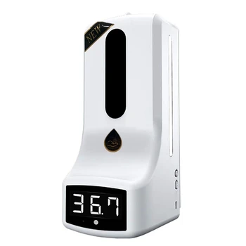 Wall-Mounted Thermometer with Hand Dispenser, K9 Automatic Temperature Measurement, with Alarm, for in Offices Schools 
Wall-Mounted Thermometer with Hand Dispenser, K9 Automatic Temperature Measurement, with Alarm, for in Offices Schools