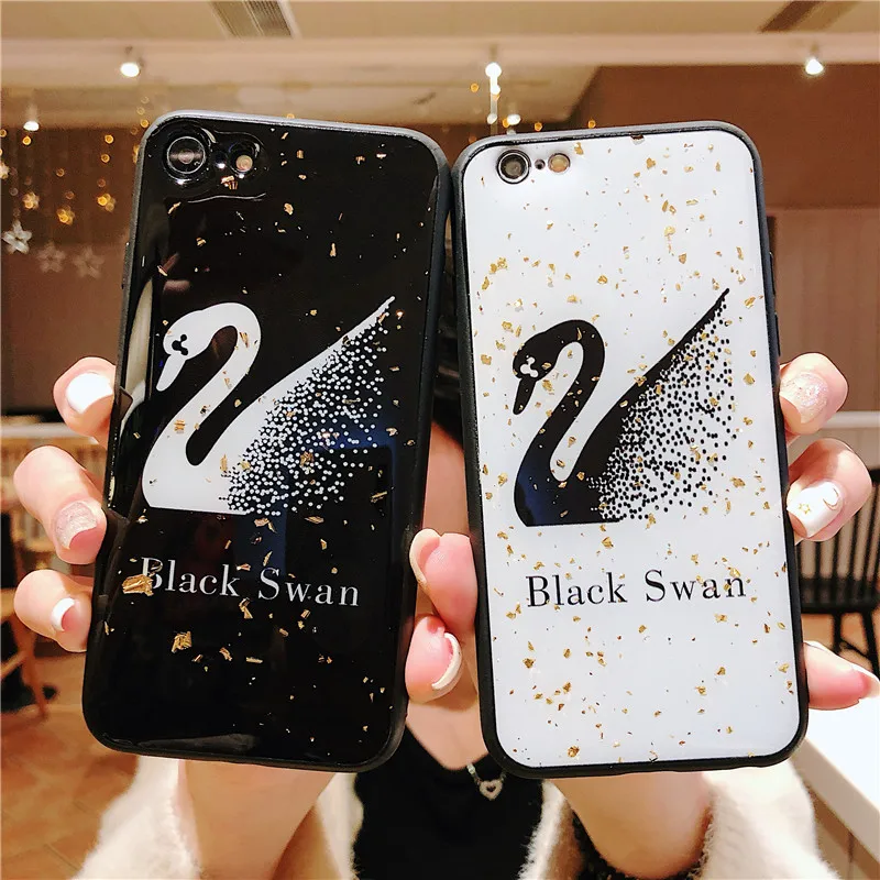 Fashion Cartoon Phone Case For iPhone X XS Max XR 6s 7 8 Plus Shiny Sequins 3D Swan Rhinestones Soft Silicone Back Cover Coque
Fashion Cartoon Phone Case For iPhone X XS Max XR 6s 7 8 Plus Shiny Sequins 3D Swan Rhinestones Soft Silicone Back Cover Coque