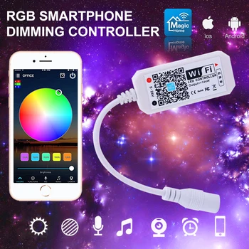 Wireless Remote Smart WiFi Controller LED Strip RGB Color Changing Control Remote Music Compatible With Voice Command Control
Wireless Remote Smart WiFi Controller LED Strip RGB Color Changing Control Remote Music Compatible With Voice Command Control