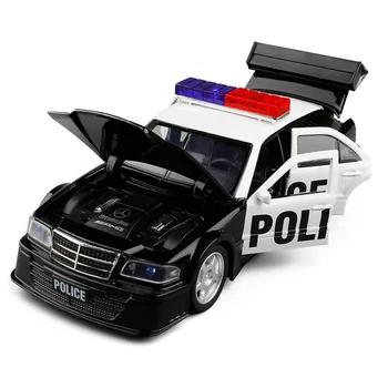 1:32 High Simulation metal AMG C-class Police Car Alloy Car Model Realistic Siren Metal Simulation Car Model Toy Car 
1:32 High Simulation metal AMG C-class Police Car Alloy Car Model Realistic Siren Metal Simulation Car Model Toy Car
