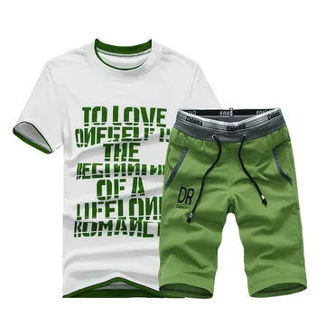 2 Pieces Set T-Shirt+Shorts Male Clothes Slim Sports Suits Summer Mens Sets Short Sleeve Print Tracksuit Men Casual Sportswear
2 Pieces Set T-Shirt+Shorts Male Clothes Slim Sports Suits Summer Mens Sets Short Sleeve Print Tracksuit Men Casual Sportswear