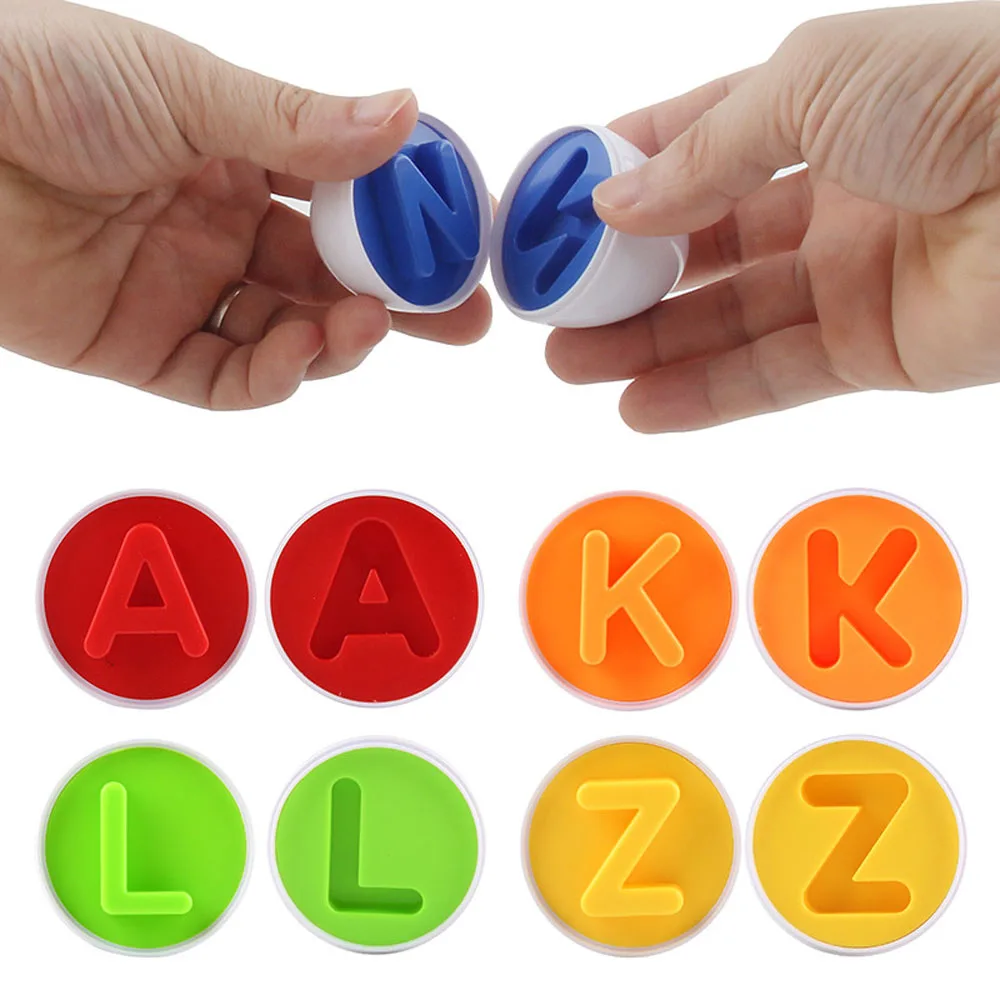 Children's educational early education 26 English letters simulation eggs to distinguish colors, assembling smart twisted eggs
Children's educational early education 26 English letters simulation eggs to distinguish colors, assembling smart twisted eggs
