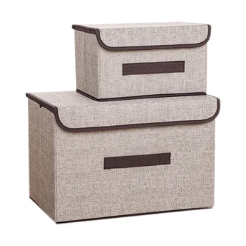 2Pcs Storage Boxes with Lids Fabric Clear Storage Baskets Containers Bins with Double Cover Organizer
2Pcs Storage Boxes with Lids Fabric Clear Storage Baskets Containers Bins with Double Cover Organizer