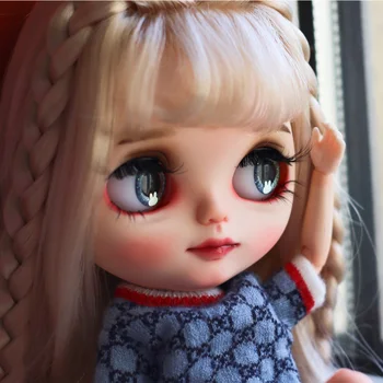 neo Blyth Doll NBL 1/6 BJD Customized Face,big eyes Exquisite doll makeup Ball Jointed Doll with wig handmade doll white skin 2
neo Blyth Doll NBL 1/6 BJD Customized Face,big eyes Exquisite doll makeup Ball Jointed Doll with wig handmade doll white skin 2