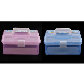 2pcs 2 Layers Plastic Sewing Painting Hardware Craft Tools Medicine Storage Box Case Container with Handle (Blue and Pink)
2pcs 2 Layers Plastic Sewing Painting Hardware Craft Tools Medicine Storage Box Case Container with Handle (Blue and Pink)