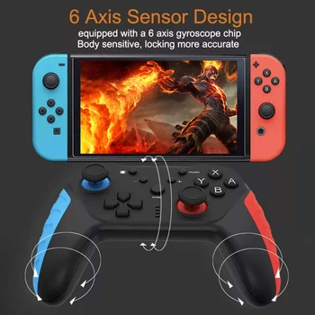 Switch Pro Wireless Controller with NFC 6-Axis Gyro for Nintendo Switch Console Electronic Machine Accessories
Switch Pro Wireless Controller with NFC 6-Axis Gyro for Nintendo Switch Console Electronic Machine Accessories