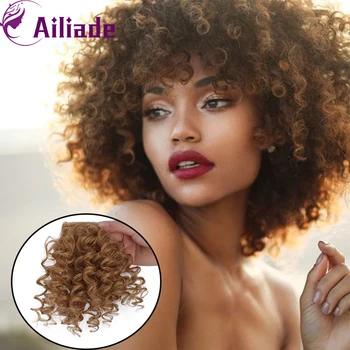 AILIADE Kinky Curly Hair Bangs Hairpiece Synthetic Fake Bang Hair Piece Clip In Hair Extensions High Temperature For Black Women
AILIADE Kinky Curly Hair Bangs Hairpiece Synthetic Fake Bang Hair Piece Clip In Hair Extensions High Temperature For Black Women