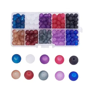 1 Box Transparent Glass Beads Frosted Round Mixed Color Hole: 1.3~1.6mm 250pcs
1 Box Transparent Glass Beads Frosted Round Mixed Color Hole: 1.3~1.6mm 250pcs