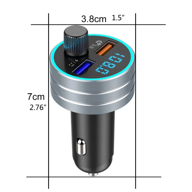 Bluetooth 5.0 Car MP3 Player Handsfree Car Kit USB Car Charger Quick Charge 3.0 Q39F
Bluetooth 5.0 Car MP3 Player Handsfree Car Kit USB Car Charger Quick Charge 3.0 Q39F