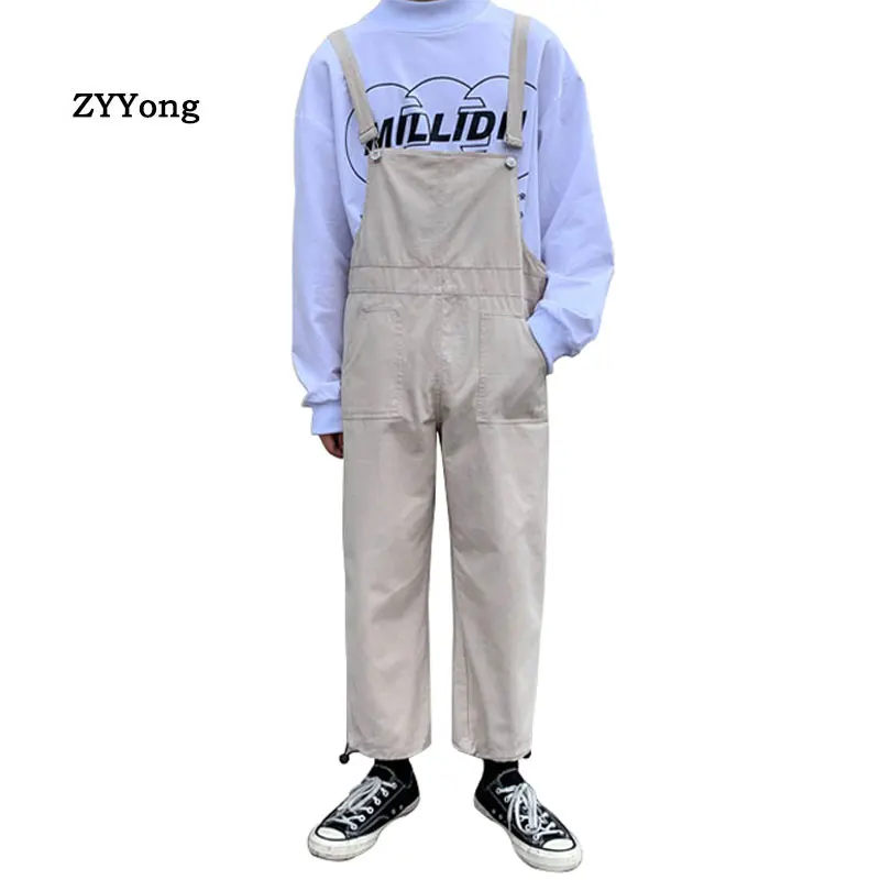 2020 Mens Hip Hop Bib Overall Suspender Pants Japan Style Mern Cotton One Piece Jumpsuit Male Cargo Overalls Trousers
2020 Mens Hip Hop Bib Overall Suspender Pants Japan Style Mern Cotton One Piece Jumpsuit Male Cargo Overalls Trousers