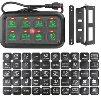 8 Gangs Rocker Switch Panel Control System Kits Universal Jeep Switch Box Touch Panel On Off Button for Pickup ATV UTV SUV
8 Gangs Rocker Switch Panel Control System Kits Universal Jeep Switch Box Touch Panel On Off Button for Pickup ATV UTV SUV