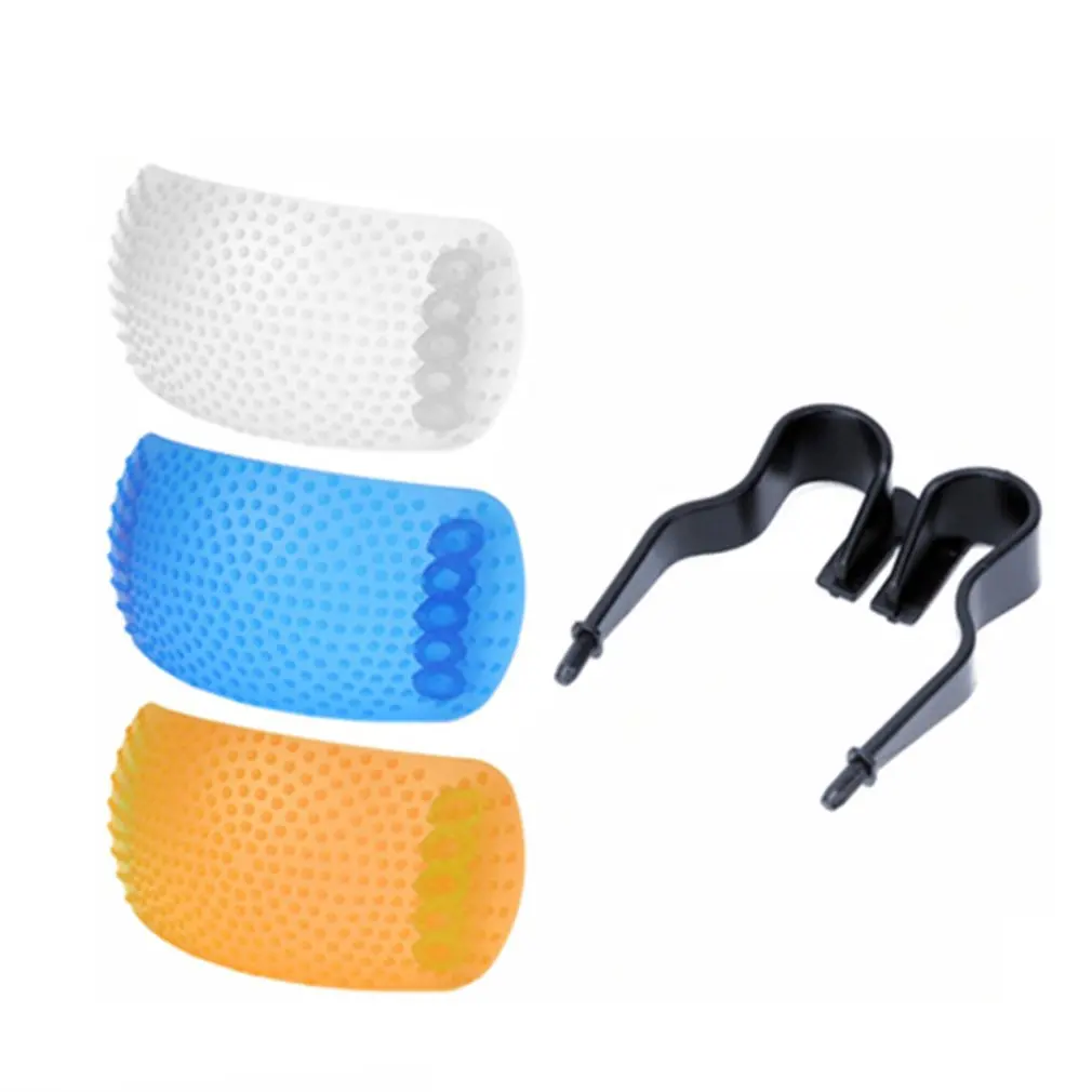 3 Color Flash Diffuser Cover For Canon Nikon Pentax Kodak DSLR SLR Camera