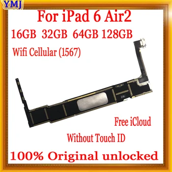 Factory unlock For iPad 6 Air 2 A1567 Motherboard Wifi+Cellular 100% original For iPad 6 with/no Touch ID Logic board good Test
Factory unlock For iPad 6 Air 2 A1567 Motherboard Wifi+Cellular 100% original For iPad 6 with/no Touch ID Logic board good Test