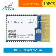 10pcs BLE5.0 2.4GHz Bluetooth Module SMD Low Power Consumption PCB Antenna UART Wireless Transceiver Receiver cojxu E104-BT51
10pcs BLE5.0 2.4GHz Bluetooth Module SMD Low Power Consumption PCB Antenna UART Wireless Transceiver Receiver cojxu E104-BT51