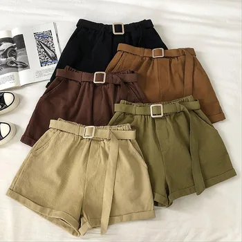 Women Casual Sweet Solid Shorts Korean Female Summer Straight Shorts Mujer Elastic Waist Pockets Sashes Empire Mini Shorts
Women Casual Sweet Solid Shorts Korean Female Summer Straight Shorts Mujer Elastic Waist Pockets Sashes Empire Mini Shorts