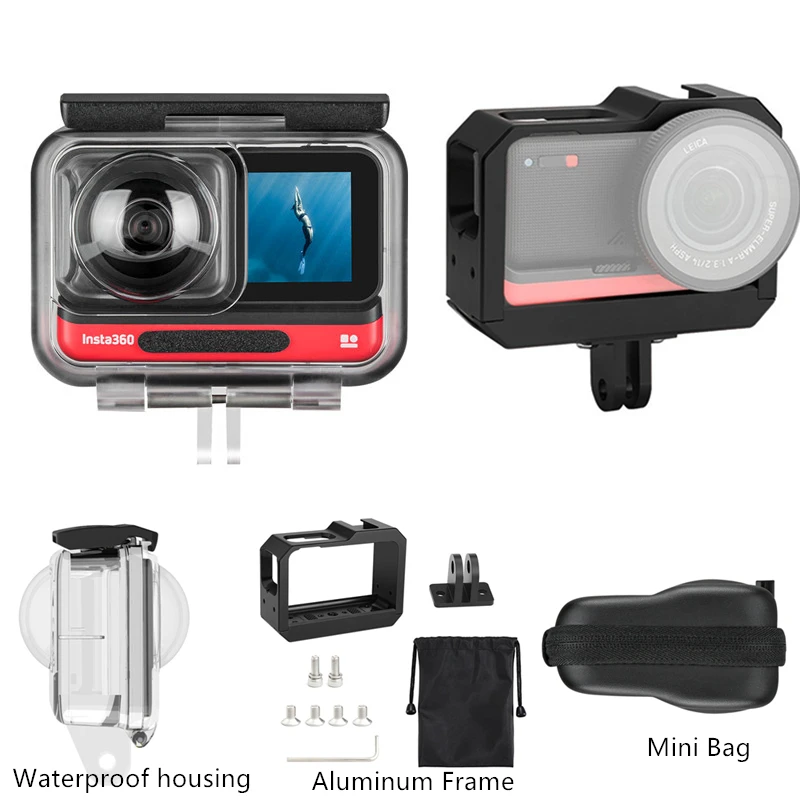 TELESIN 45M Underwater Housing Case Waterproof Protector Cover for Insta360 ONE R 360 Edition Camera Storage Case Accessories 
TELESIN 45M Underwater Housing Case Waterproof Protector Cover for Insta360 ONE R 360 Edition Camera Storage Case Accessories