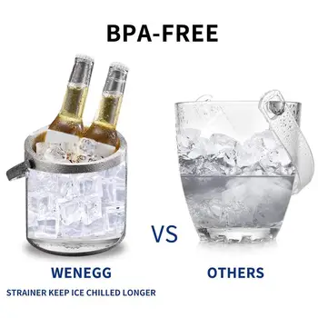 Ice Bucket with Lid and Strainer - Well Made Insulated Stainless Steel Double Wall Keep Ice Frozen- 1.3 Liter
Ice Bucket with Lid and Strainer - Well Made Insulated Stainless Steel Double Wall Keep Ice Frozen- 1.3 Liter
