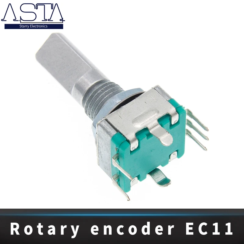 Original,Rotary encoder,code switch/EC11/ audio digital potentiometer,with switch,5Pin, handle length 20mm
Original,Rotary encoder,code switch/EC11/ audio digital potentiometer,with switch,5Pin, handle length 20mm