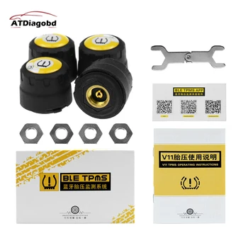 Car Tire Pressure Sensor Tool Bluetooth 4.0 With Android iOS BLE TPMS Universal External Alarm Tire Pressure Sensors
Car Tire Pressure Sensor Tool Bluetooth 4.0 With Android iOS BLE TPMS Universal External Alarm Tire Pressure Sensors