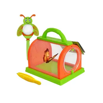 Insect Box Children Observation Portable Pet Feeding Cage Plastic Insects Watching Experiment Boxes
