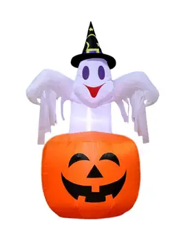 Halloween Inflatable Blow Up Ghost On Pumpkin Polyester With Color Changing LED Doll Decoration For Indoor Outdoor Scary Ghost
Halloween Inflatable Blow Up Ghost On Pumpkin Polyester With Color Changing LED Doll Decoration For Indoor Outdoor Scary Ghost