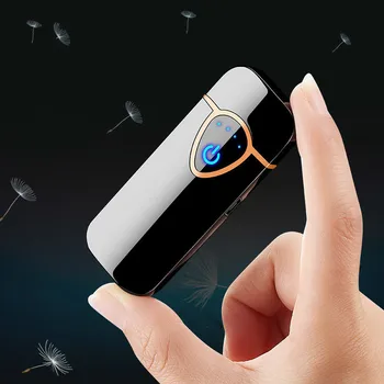 Touch Induction Lighter Charge Usb Two-sided Point Smoke Detector Lighter Windproof gadgets for men 
Touch Induction Lighter Charge Usb Two-sided Point Smoke Detector Lighter Windproof gadgets for men