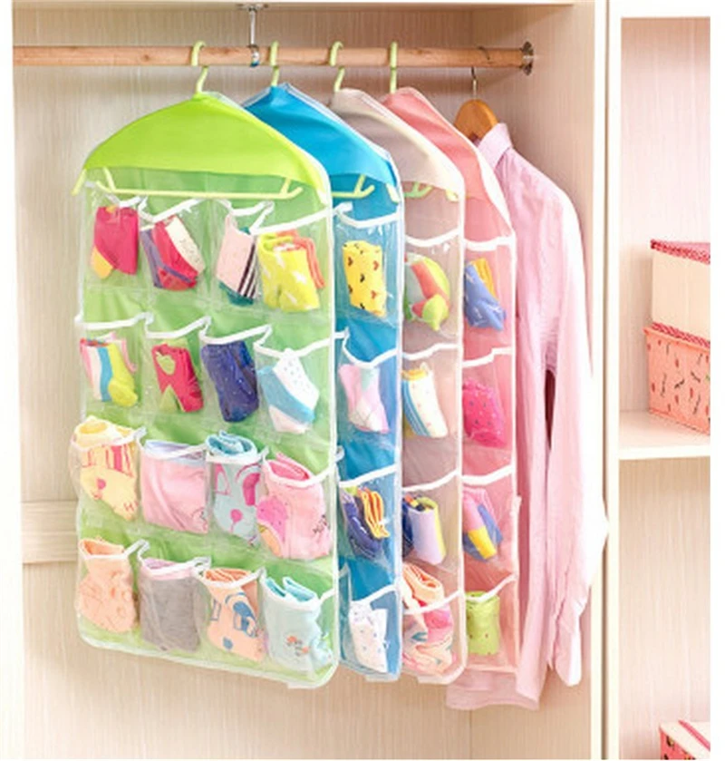 1Pcs 16 Pockets Thick Multifunction Clear Socks Bra Cosmetic Underwear Sorting Storage Door Wall Hanging Closet Organizer bag 
1Pcs 16 Pockets Thick Multifunction Clear Socks Bra Cosmetic Underwear Sorting Storage Door Wall Hanging Closet Organizer bag
