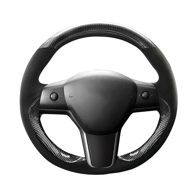 1pc car interior Steering Wheel Cover high quality For Tesla Model 3 DIY Hand-stitch Carbon Fiber + Leather Steering wheel cover
1pc car interior Steering Wheel Cover high quality For Tesla Model 3 DIY Hand-stitch Carbon Fiber + Leather Steering wheel cover