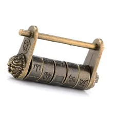 Bronze Retro Combination Lock Letter Zinc Alloy Password Lock Jewelry Box Padlock for Wooden Suitcase Drawer Escape Padlock
Bronze Retro Combination Lock Letter Zinc Alloy Password Lock Jewelry Box Padlock for Wooden Suitcase Drawer Escape Padlock