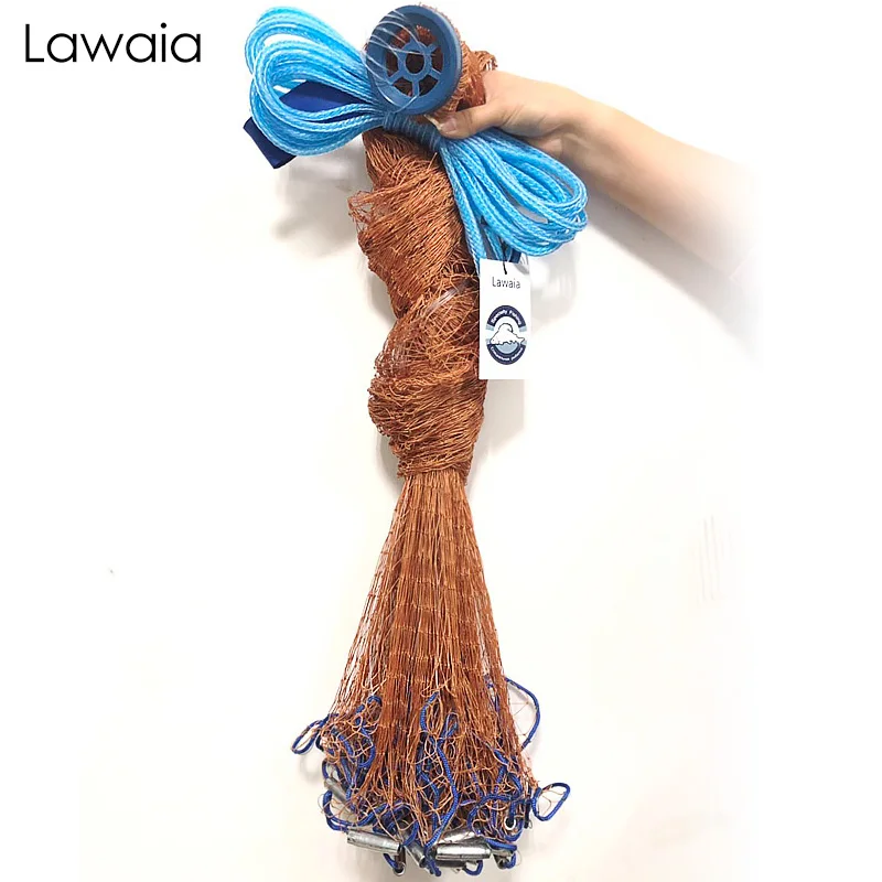 Lawaia Hand Casting net Diameter 2.4m-7.2m Throw Fishing Net Iron Pendant American Style Fishing Network Casting Nets Fish Tools
Lawaia Hand Casting net Diameter 2.4m-7.2m Throw Fishing Net Iron Pendant American Style Fishing Network Casting Nets Fish Tools