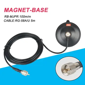 NAGOYA RB-MJPR 10cm Mobile Car Antenna Magnetic Roof Mount Base & 5m Cable UHF-M PL259 connector Mobile truck taxi antena base
NAGOYA RB-MJPR 10cm Mobile Car Antenna Magnetic Roof Mount Base & 5m Cable UHF-M PL259 connector Mobile truck taxi antena base