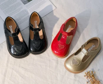 Girls Shoes T-Strap Heart Children Leather Shoes Black Gold Red Shoe Casual Princess Student Shoes SandQ 2020 New Autumn
Girls Shoes T-Strap Heart Children Leather Shoes Black Gold Red Shoe Casual Princess Student Shoes SandQ 2020 New Autumn
