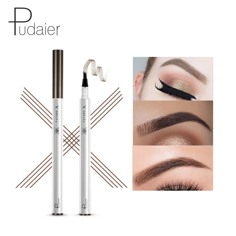 Pudaier Eyebrow Pen Waterproof 4 Forks Tip Eyebrow Pencil Long Lasting Professional Fine Sketch Liquid Eye Brow Pencil
Pudaier Eyebrow Pen Waterproof 4 Forks Tip Eyebrow Pencil Long Lasting Professional Fine Sketch Liquid Eye Brow Pencil