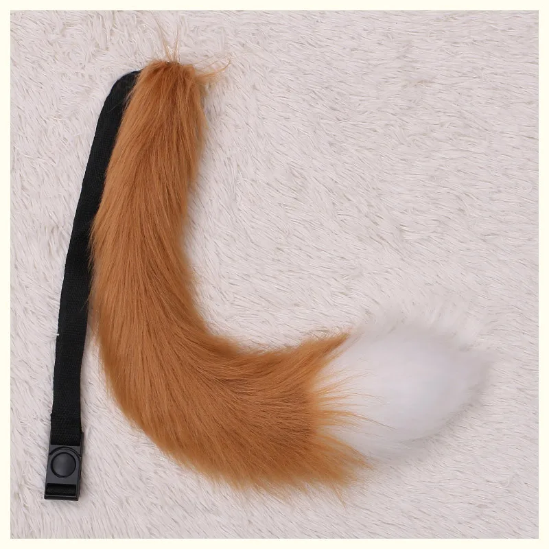 Cute Halloween Animal Tail Anime Fox Tails Maid Cosplay Costume Props Role Play Birthday Party Christmas | Тематическая одежда и