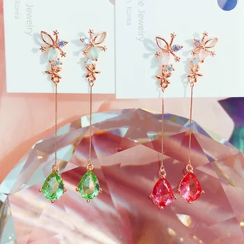 MENGJIQIAO Korean New Design Elegant Waterdrop Crystal Dangle Earrings For Women Girls Temperament Cute Flower Oorbellen Jewelry
MENGJIQIAO Korean New Design Elegant Waterdrop Crystal Dangle Earrings For Women Girls Temperament Cute Flower Oorbellen Jewelry