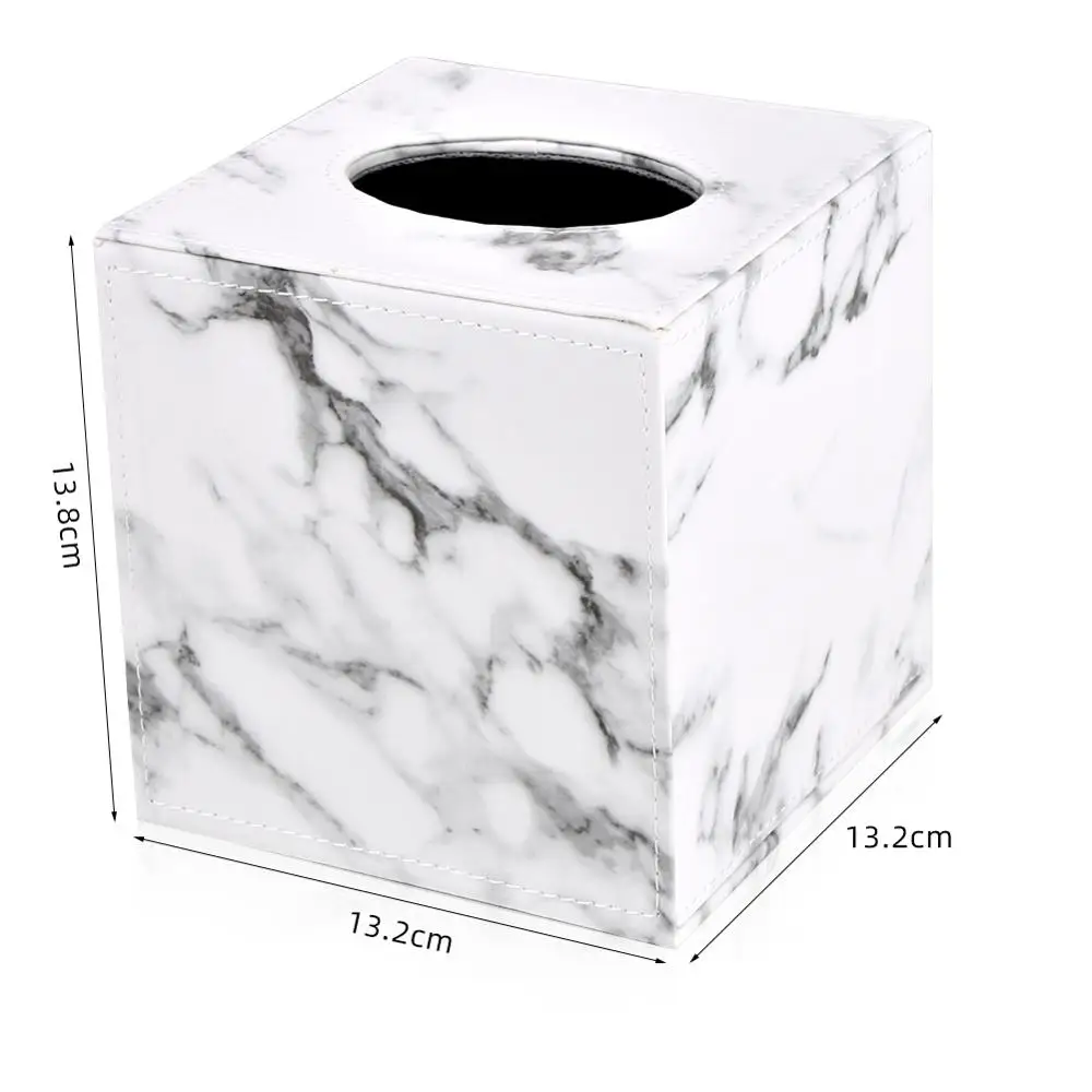 Мрамор куб квадрат ткани из искусственной кожи ролл держатель для туалетной