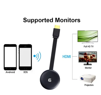 G6 support Android YouTube push iOS scan code support Netflix HD Screen Mirroring TV Wireless Dongle Receiver
G6 support Android YouTube push iOS scan code support Netflix HD Screen Mirroring TV Wireless Dongle Receiver