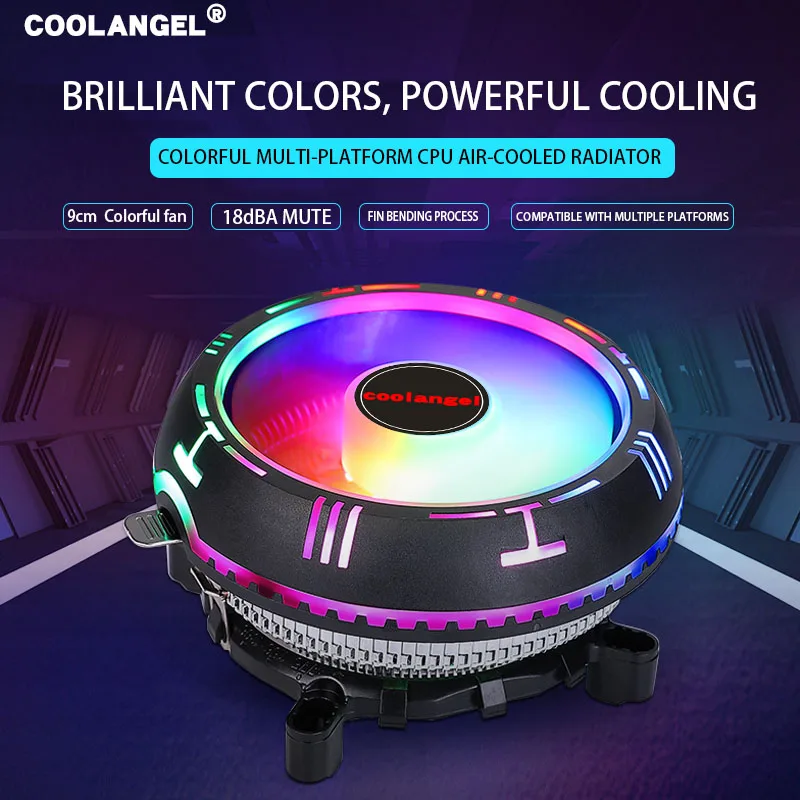 Colorful light computer CPU cooler for intel LGA1200 1150 1155 1366 AMD AMD3 AM4 CPU FAN LGA X79 X99 2011 desktop CPU radiator
Colorful light computer CPU cooler for intel LGA1200 1150 1155 1366 AMD AMD3 AM4 CPU FAN LGA X79 X99 2011 desktop CPU radiator