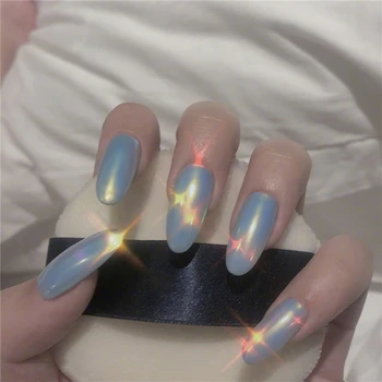 American mirror surface false nails 24pcs Northern Europe blue pure color lady full nail tips Bride cute fake nails middle-long
American mirror surface false nails 24pcs Northern Europe blue pure color lady full nail tips Bride cute fake nails middle-long