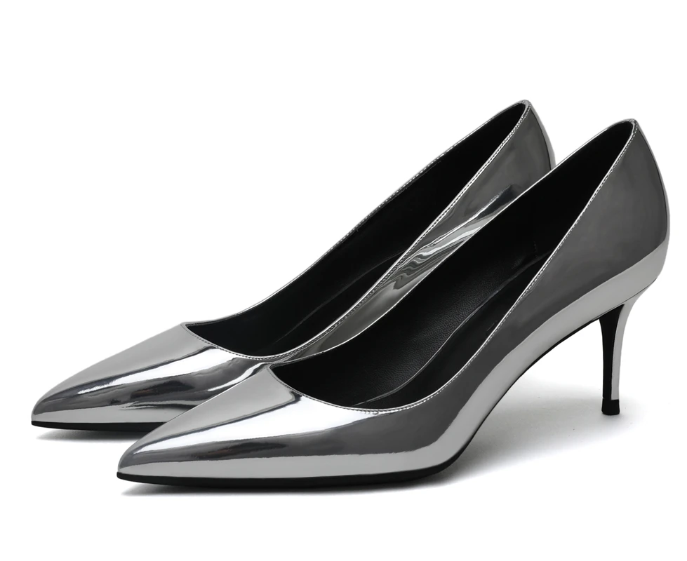 Women Beige Leather High Heel Shoes Women Beige Leather High Heel Shoes
