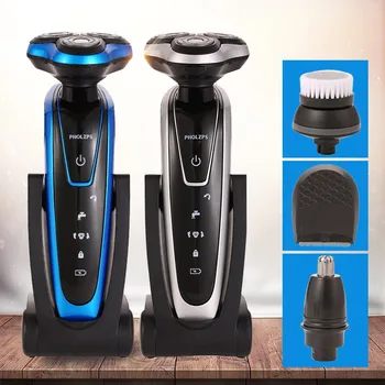 Household 4D electric shaver Floating 3 cutter USB charging razor men's beard trimmer Face Hair trimmer Body waterproof razor
Household 4D electric shaver Floating 3 cutter USB charging razor men's beard trimmer Face Hair trimmer Body waterproof razor