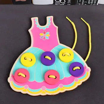 Child Cartoon Hedgedog Dress Manual Threading Sewing Button Board Games Toys Hand Eye Coordination Montessori Educational Toys
Child Cartoon Hedgedog Dress Manual Threading Sewing Button Board Games Toys Hand Eye Coordination Montessori Educational Toys