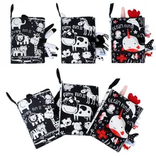 Montessori Baby Visual Excitement Cloth Book Baby Toys Black White Enlightenment Educational Rattle Book Toy Toddler Sensory Toy
Montessori Baby Visual Excitement Cloth Book Baby Toys Black White Enlightenment Educational Rattle Book Toy Toddler Sensory Toy